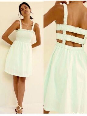 NWT ANTHROPOLOGIE SMALL Pastel Mint dress pinch
#Anthropologie